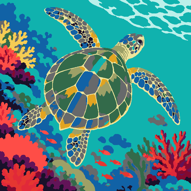 Schildpad op reis